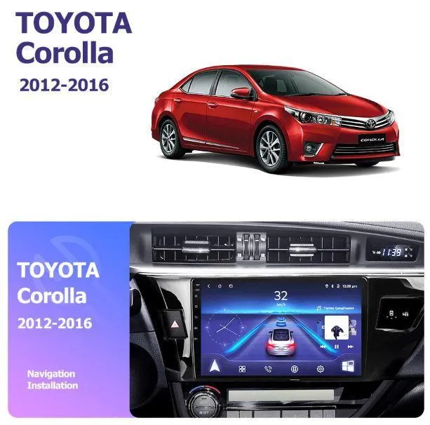 Car Dealz 9" Android 10.0 Toyota Corolla 2017-2018 w CAM In Dash Plus OEM Fascia