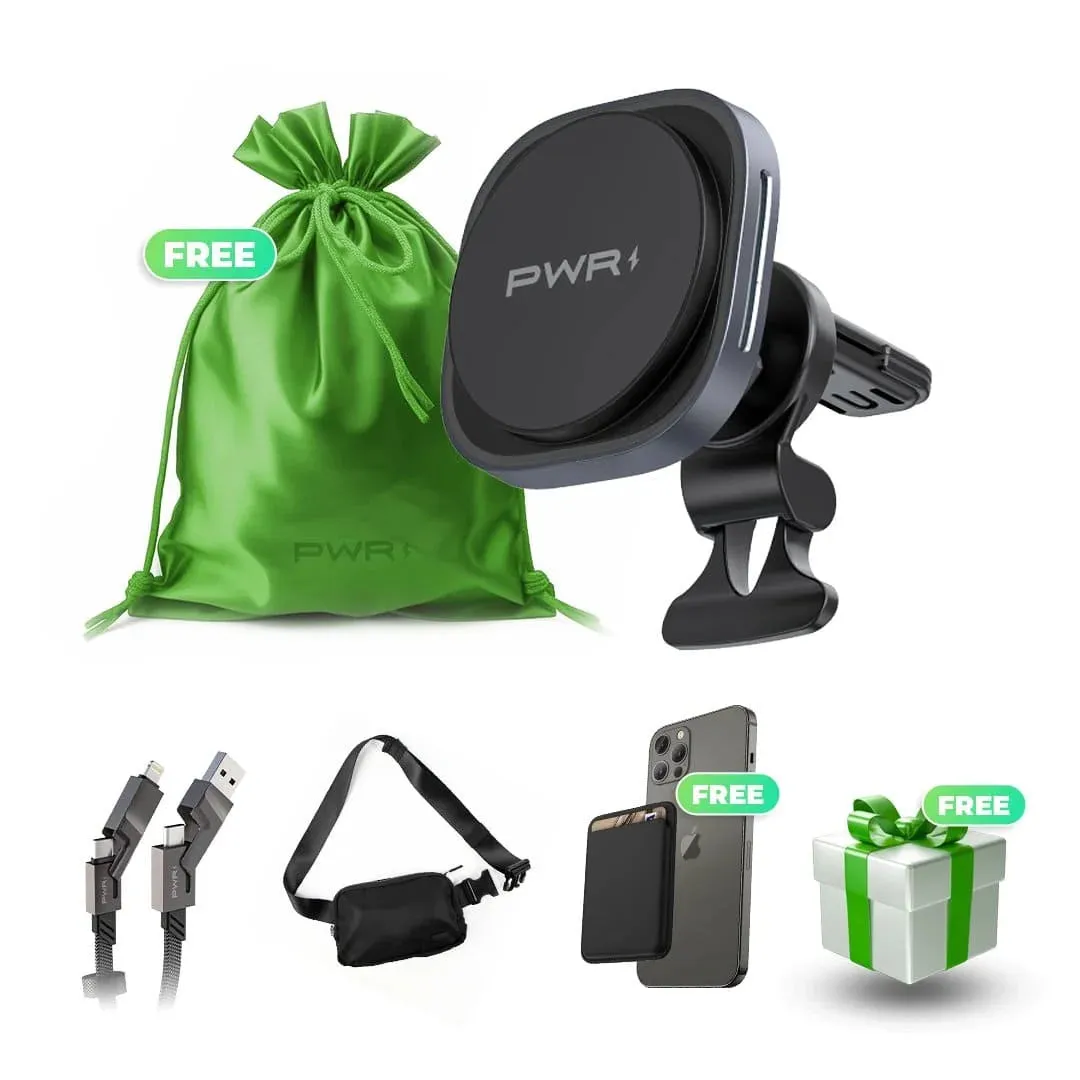 Carmag 2.0 Fast Wireless Car Charger Holiday Bundle