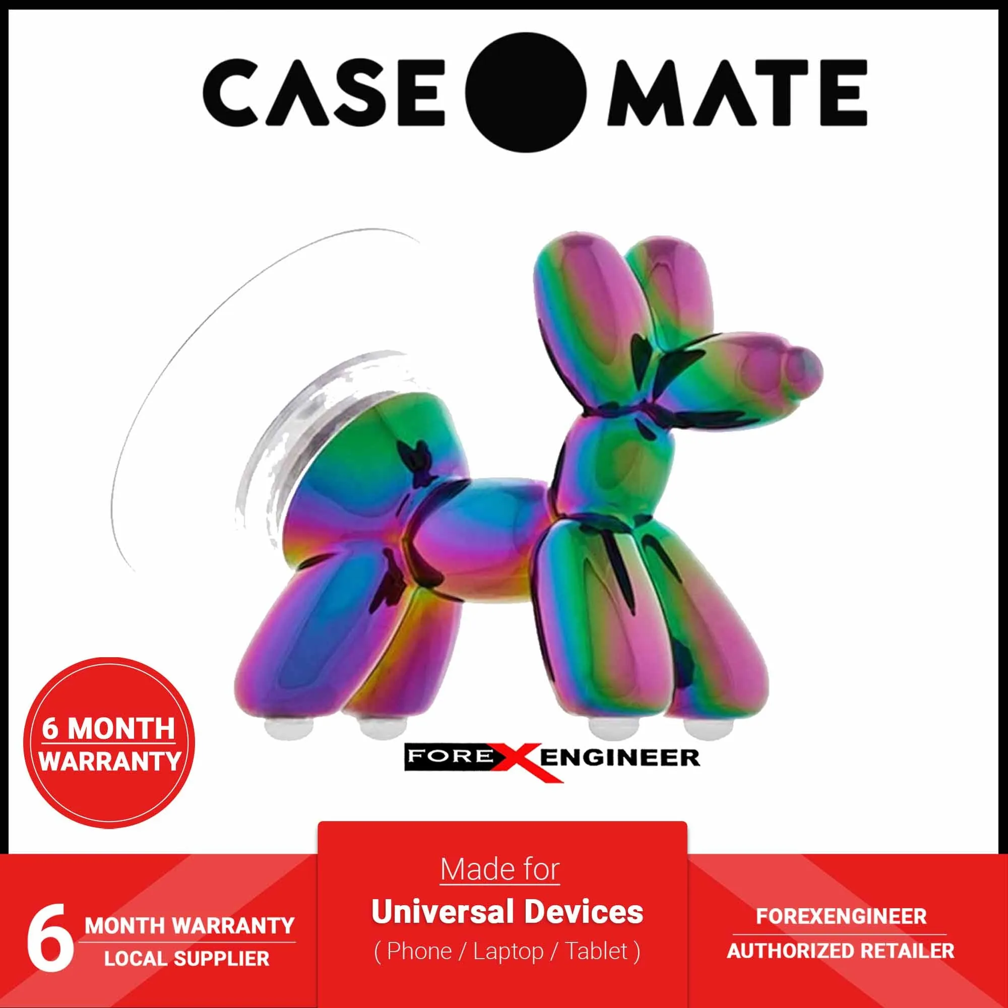 Case-Mate Stand Ups Ballon Dog - Phone Holder - Iridescent (Barcode: 846127178365 )