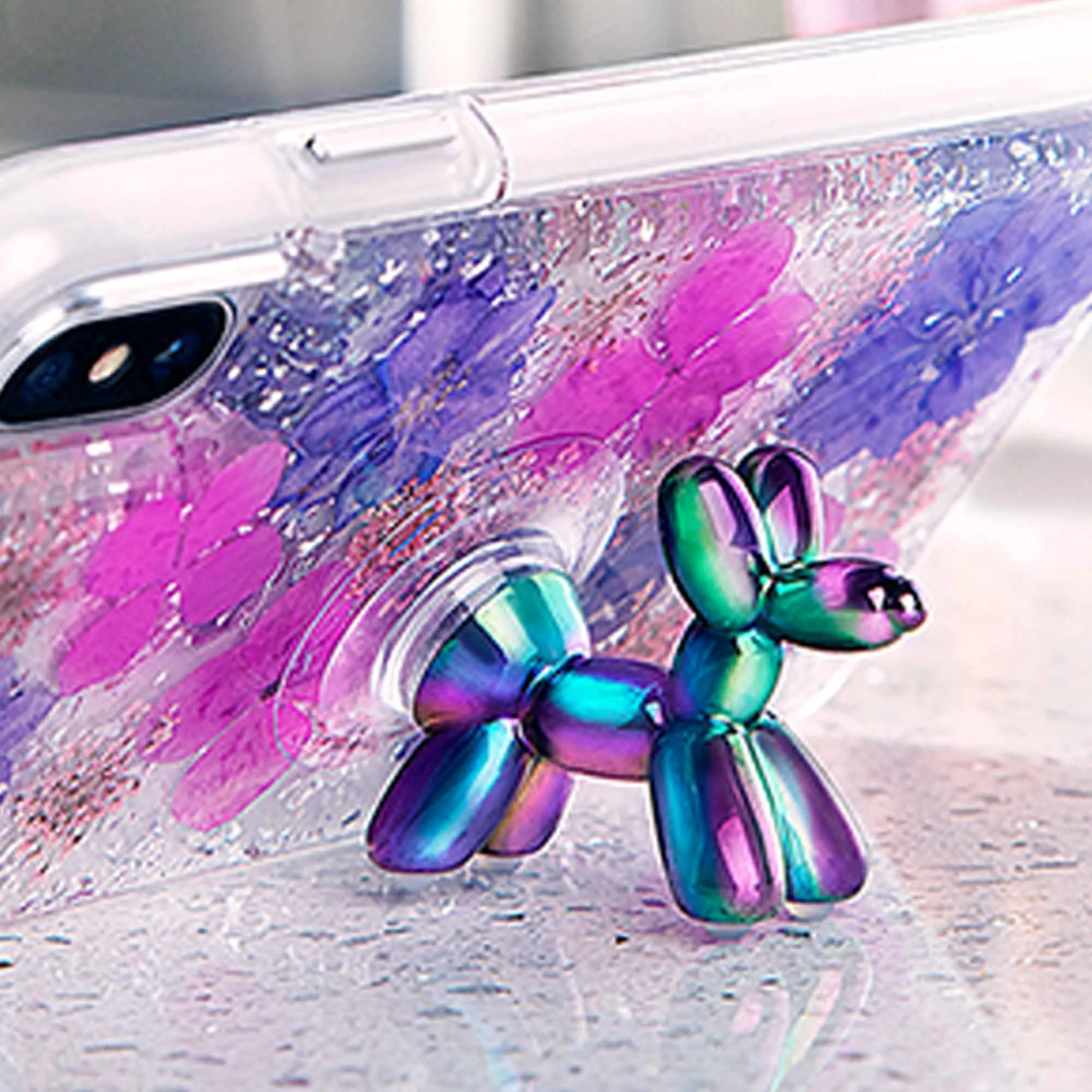 Case-Mate Stand Ups Ballon Dog - Phone Holder - Iridescent (Barcode: 846127178365 )