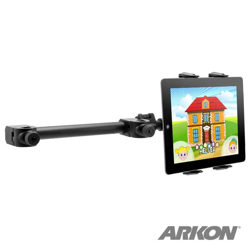 Center Extension Car Headrest Slim-Grip® Tablet Mount for iPad, Note, and more