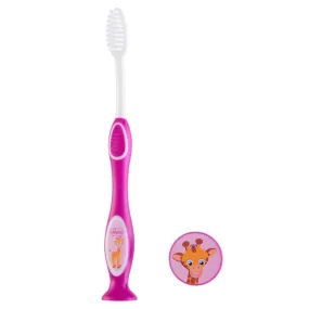 Chicco Milk Teeth Toothbrush for 3 to 6 Years Kids - Pink - CH090791