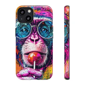 Colorful Monkey Phone Case, Fun Phone Cover, Unique Tech Accessory, Gift for Animal Lovers, Vibrant Lollipop Design