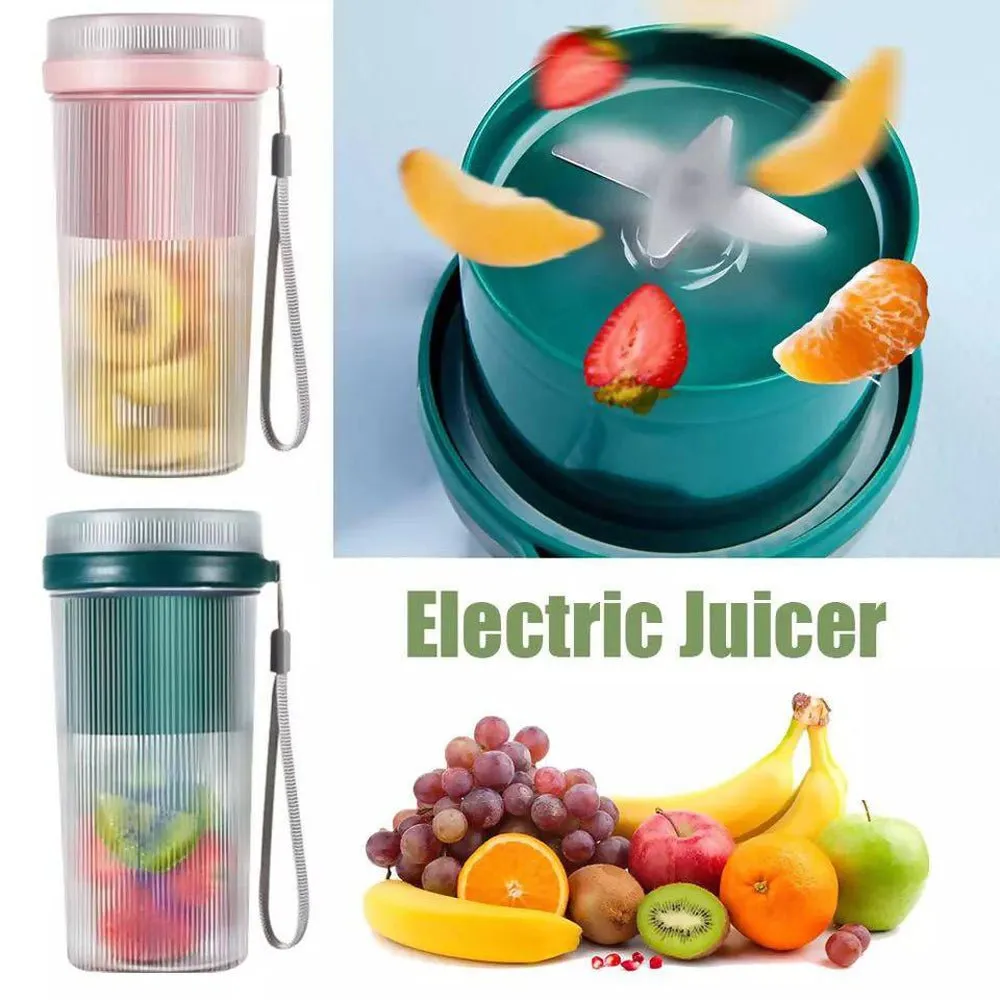 CRONY 300ml cup-shape juicer Portable USB Rechargeable Blender Waterproof Mini Juicer Cup