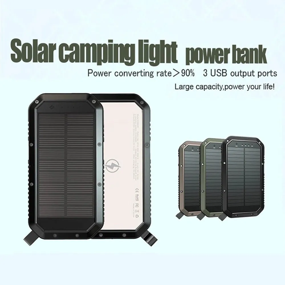 CRONY ES982 40000mAh Business Power Bank Portable waterproof outdoor mobile wireless charger solar power bank