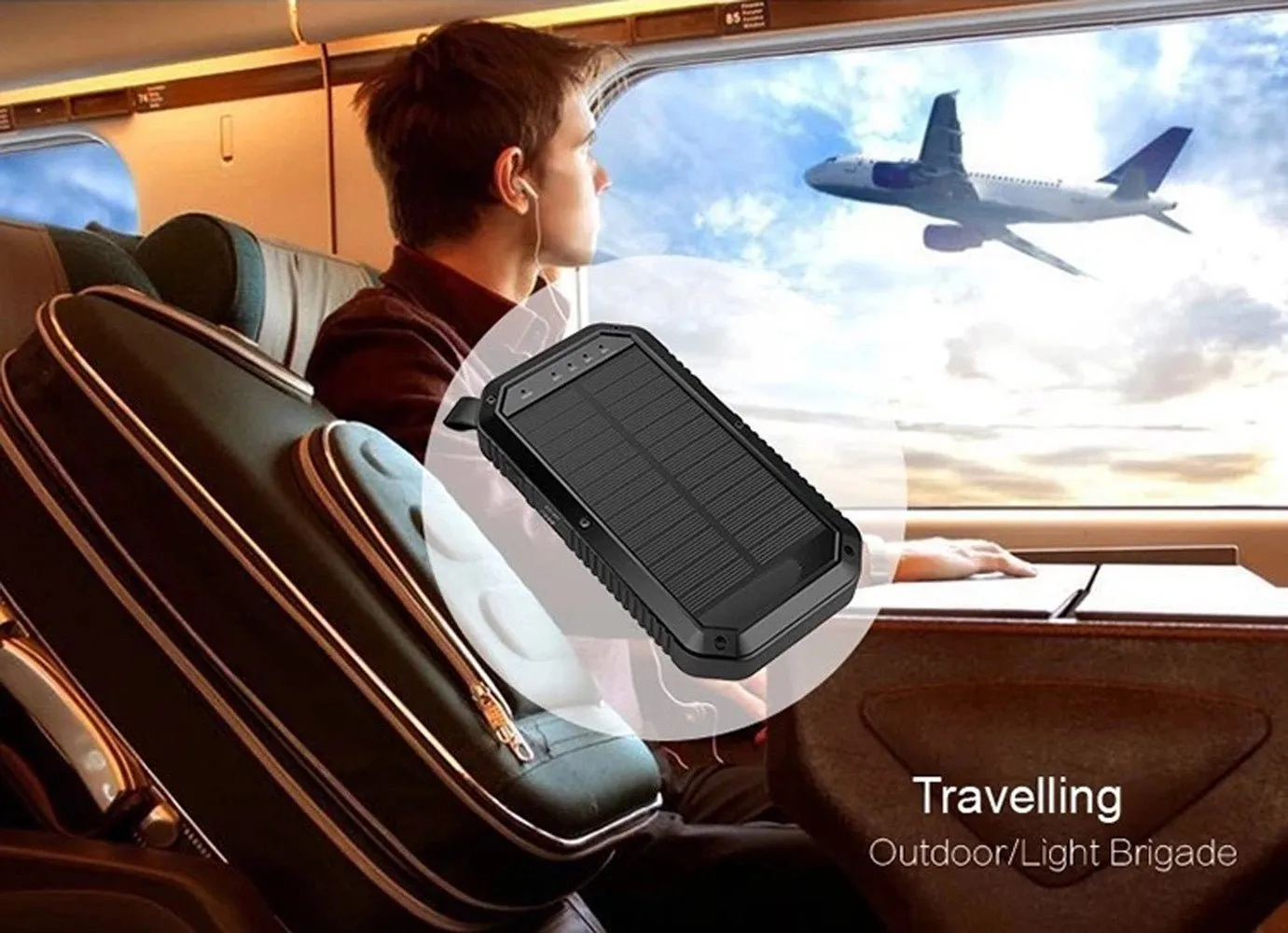 CRONY ES982 40000mAh Business Power Bank Portable waterproof outdoor mobile wireless charger solar power bank