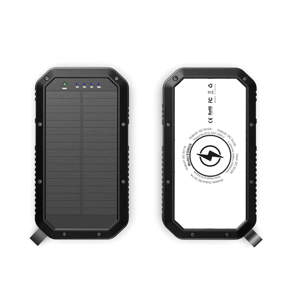 CRONY ES982 40000mAh Business Power Bank Portable waterproof outdoor mobile wireless charger solar power bank