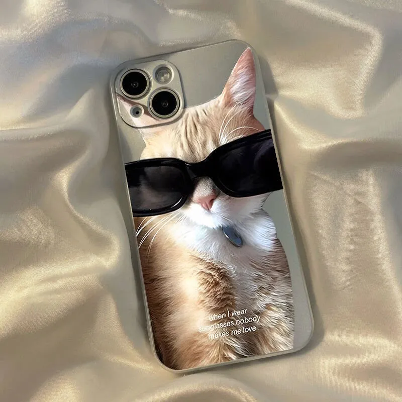 Cute Grey Pet Dog Lover & Pet Cat Lover Photo Design Protective Shockproof iPhone Case for iPhone 11 12 13 14 Pro Max Case