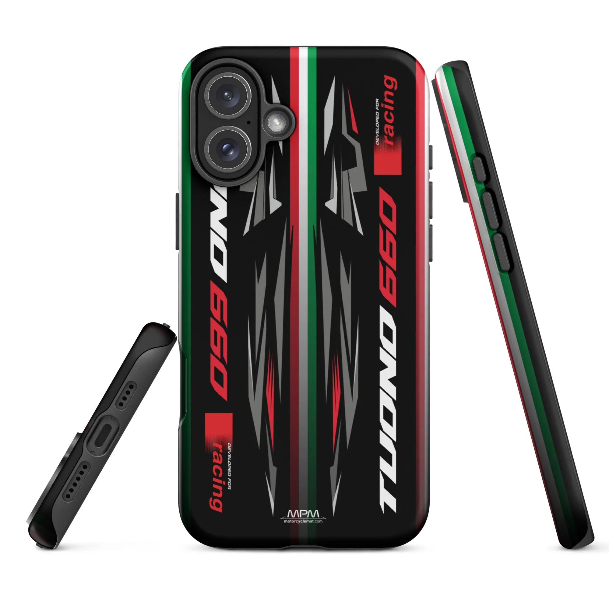 Designed Tough Case For iPhone inspired by Aprilia Tuono 660 Rush Grey Motorcycle Model - MM5277