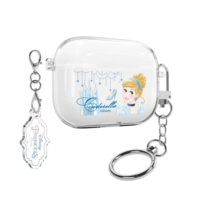 Disney Princess Castle Clear Slim Apple AirPods Case Cover