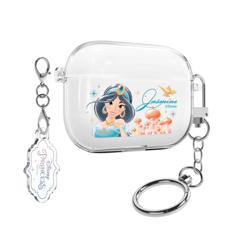 Disney Princess Castle Clear Slim Apple AirPods Case Cover