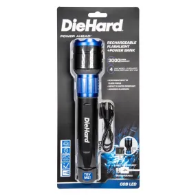 Dorcy DieHard 3400 lm Black/Blue LED Flashlight Power Bank