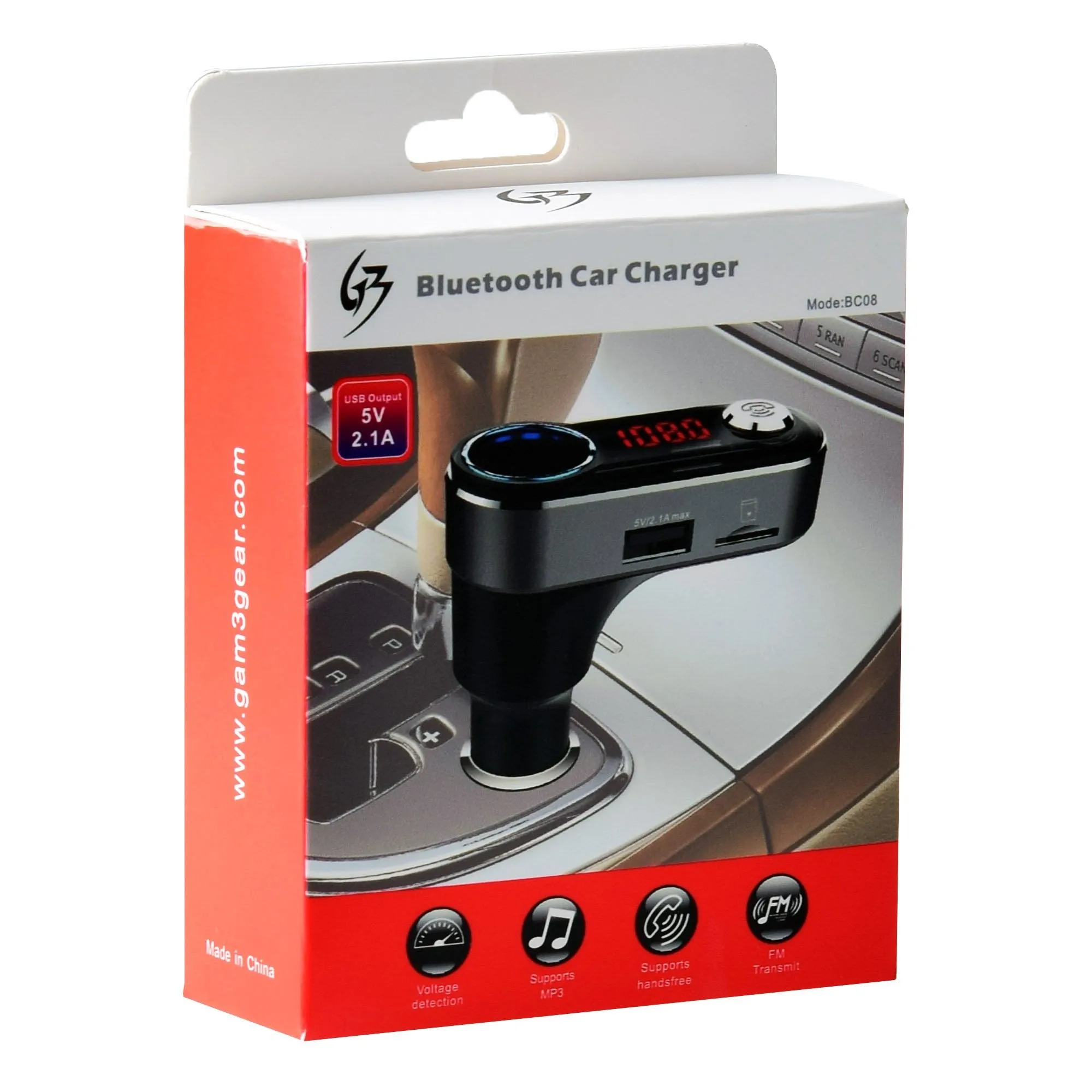 Dual USB Bluetooth Car Charger Support MP3 Player FM Transmitter Hands-free