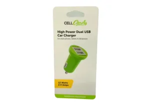 Dual USB Car Charger 12W - Fast Charging Cell Candy