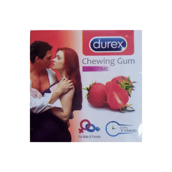 Durex Strawberry Chewing Gum 4Pcs