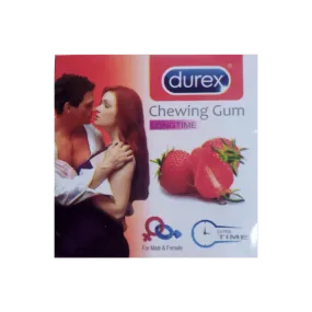 Durex Strawberry Chewing Gum 4Pcs