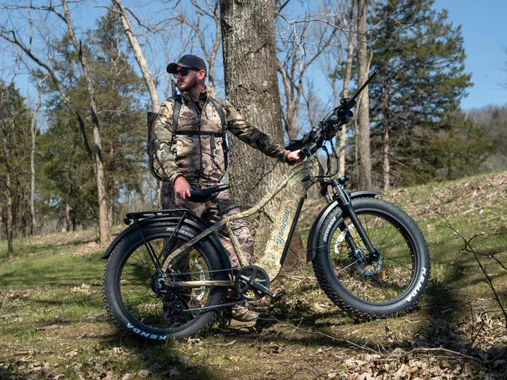 E-Joe 750W Young Electric E-Scout Pro Long Range Fat Tire Hunting Electric Bike