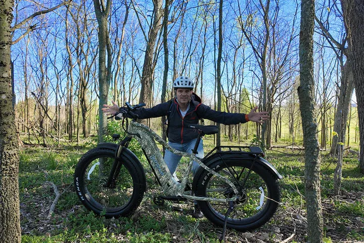 E-Joe 750W Young Electric E-Scout Pro Long Range Fat Tire Hunting Electric Bike