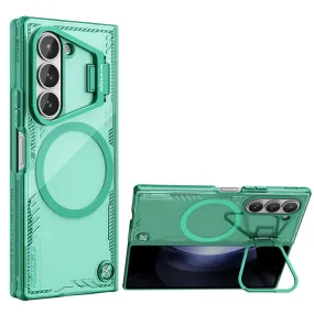 Eco-Friendly Transparent Bio-based Business Phone Case With Stand for Samsung Galaxy Z Fold 6