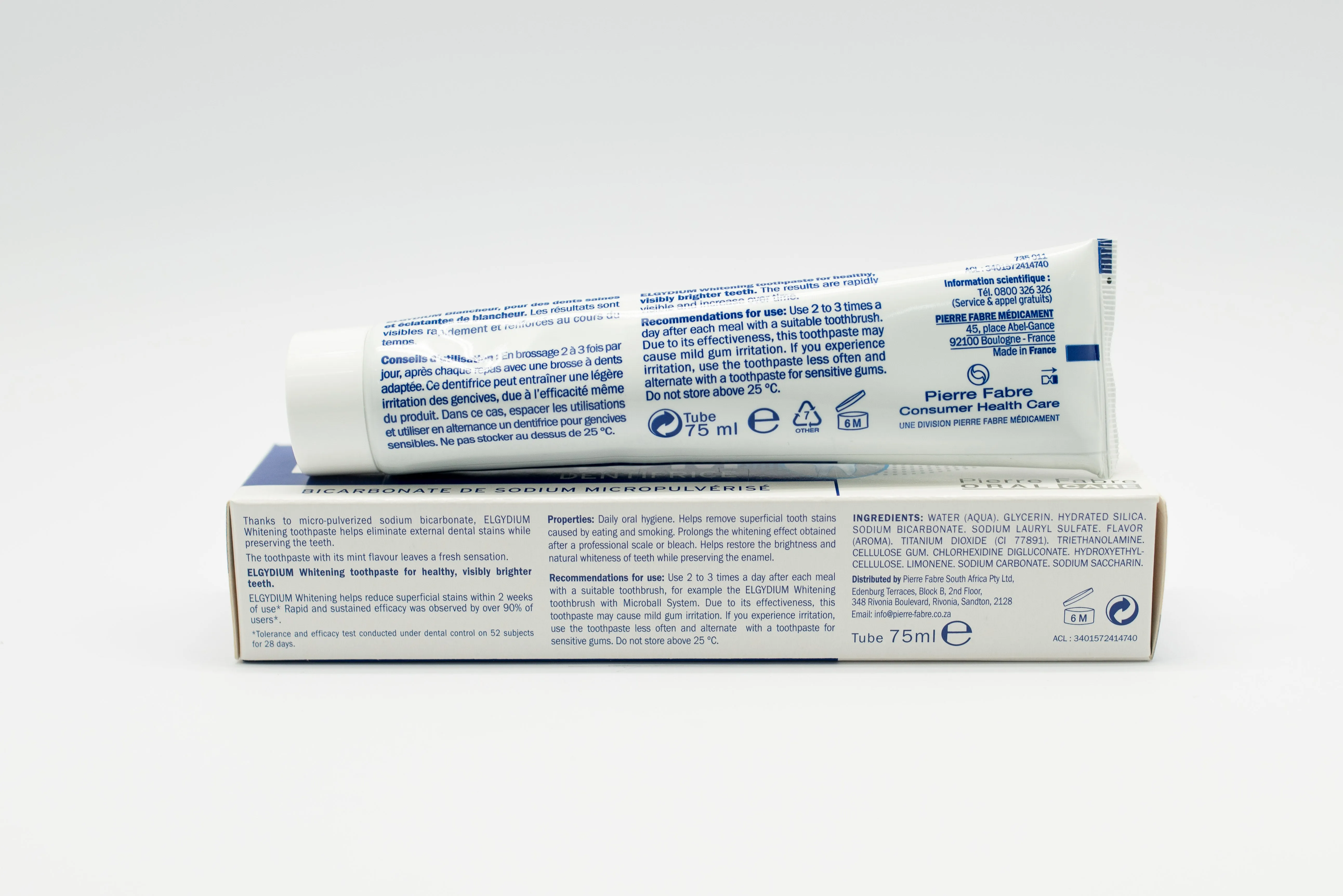 Elgydium Whitening Toothpaste 3.35 Oz.