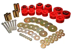 Energy Suspension Body Mount Bushing Set Ford Ranger (98-11) Red or Black