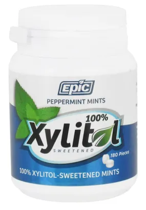 EPIC DENTAL - Xylitol Mints Peppermint - 180 Pieces