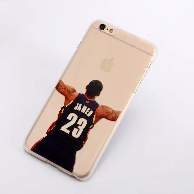 For NBA Basketball Phone Case for iphone 5 5se 6 6s 7 plus Cases Jordan 23 James Harden Curry Bryant Hard Back Cover NBA Jersey