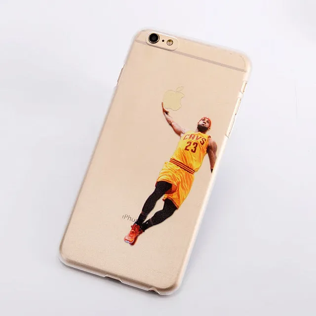 For NBA Basketball Phone Case for iphone 5 5se 6 6s 7 plus Cases Jordan 23 James Harden Curry Bryant Hard Back Cover NBA Jersey