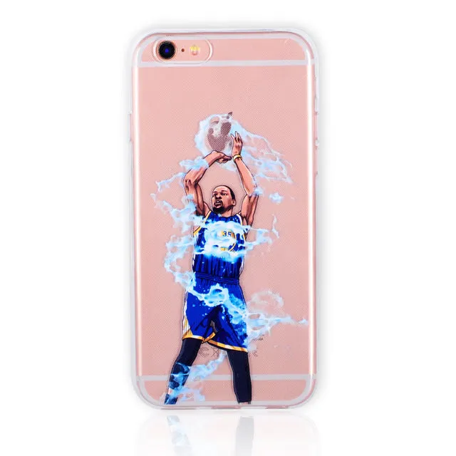 For NBA Basketball Phone Case for iphone 5 5se 6 6s 7 plus Cases Jordan 23 James Harden Curry Bryant Hard Back Cover NBA Jersey