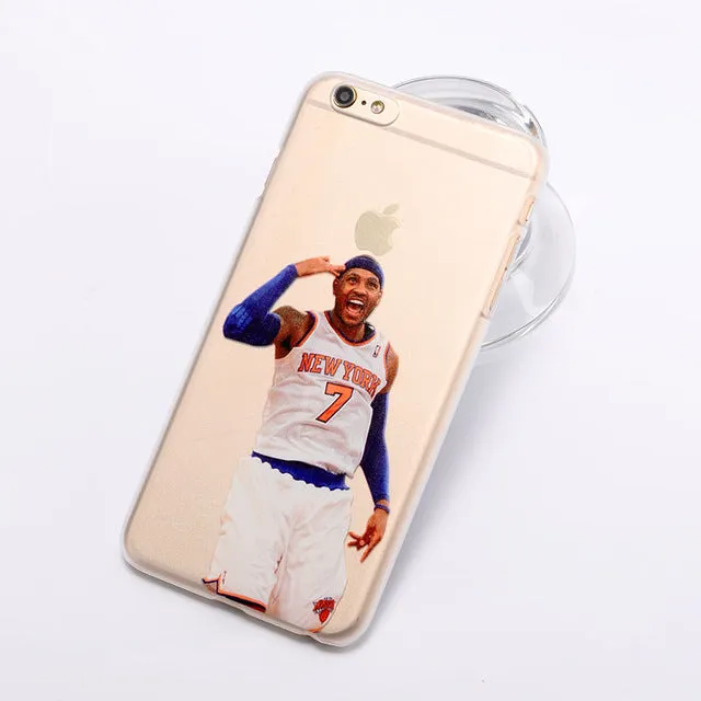 For NBA Basketball Phone Case for iphone 5 5se 6 6s 7 plus Cases Jordan 23 James Harden Curry Bryant Hard Back Cover NBA Jersey