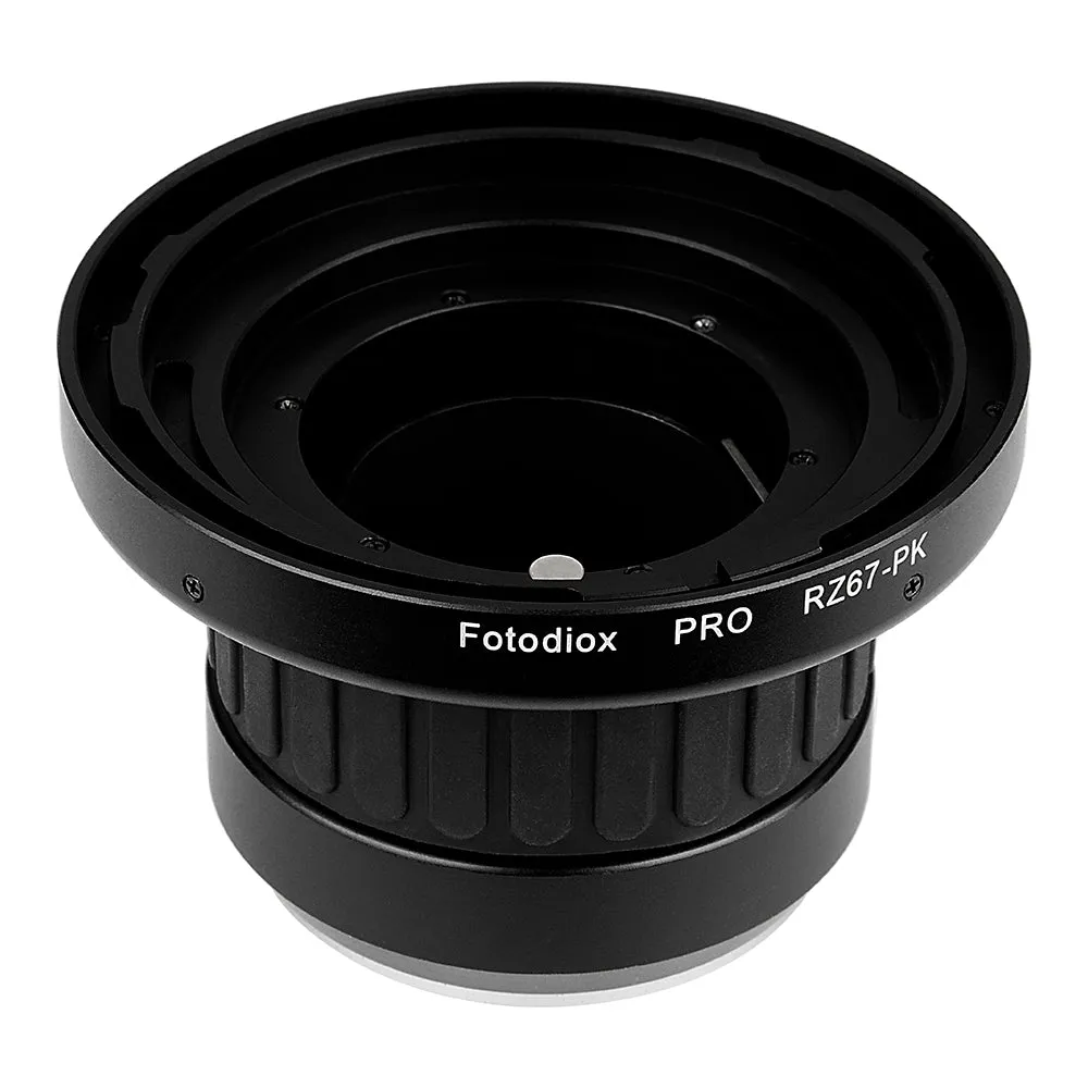 Fotodiox Pro Lens Mount Adapter - Mamiya RZ67 Mount SLR Lens to Pentax K (PK) Mount SLR Camera Body with Built-In Focusing Helicoid