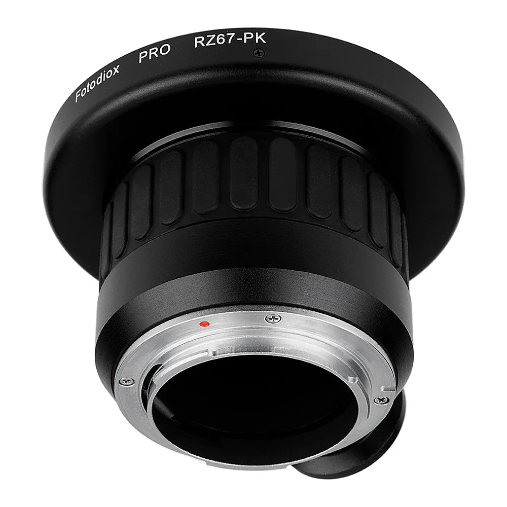 Fotodiox Pro Lens Mount Adapter - Mamiya RZ67 Mount SLR Lens to Pentax K (PK) Mount SLR Camera Body with Built-In Focusing Helicoid