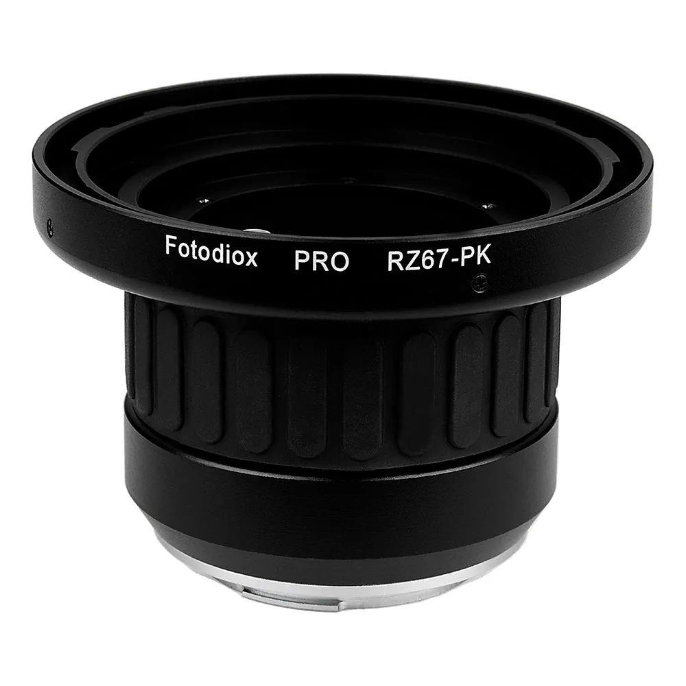 Fotodiox Pro Lens Mount Adapter - Mamiya RZ67 Mount SLR Lens to Pentax K (PK) Mount SLR Camera Body with Built-In Focusing Helicoid