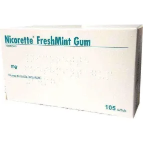 Freshmint 4 mg NICORETTE GUM x 105 IR (nicotine gum)