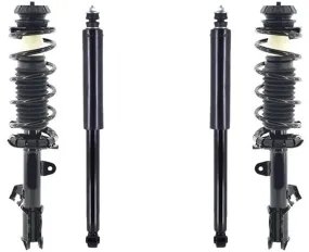 Front Complete Struts & Rear Complete Shocks For Nissan Versa 2012 2013 2014