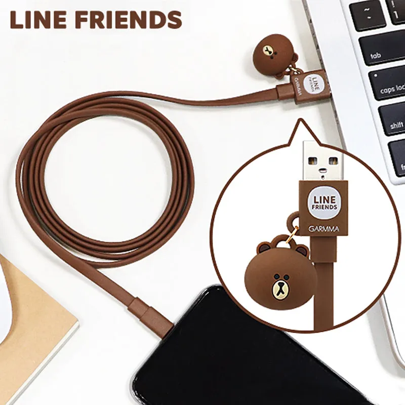 GARMMA Line Friends 1.2M Doll Dangler MFI Lightning Cable for Apple iPhone iPad iPod