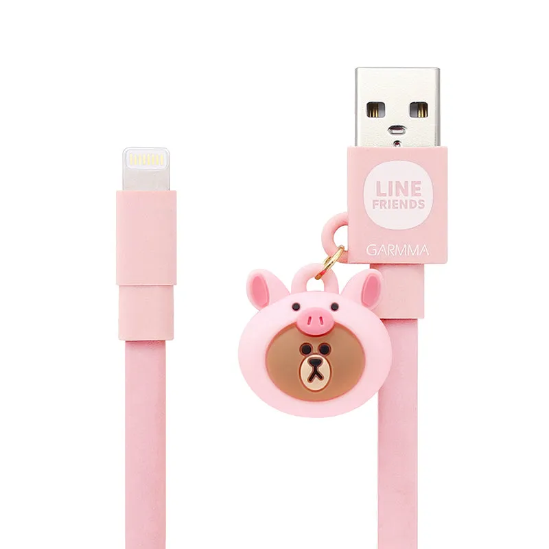 GARMMA Line Friends 1.2M Doll Dangler MFI Lightning Cable for Apple iPhone iPad iPod