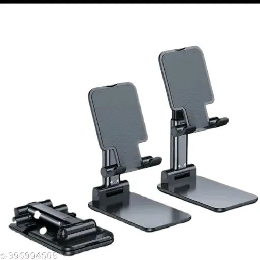 Geocarter Black Multi-Purpose Wall-Mountable Mobile Stand Holder