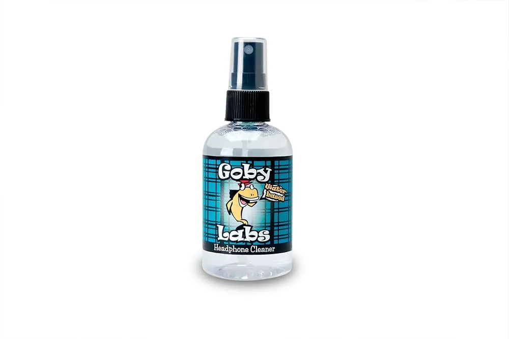 Goby Labs Sanitizing Spray Pack ? 4 FL OZ Headphone Cleansing Spray and 4 FL OZ Microphone Cleansing Spray with 6AVE Cleaning Cloth