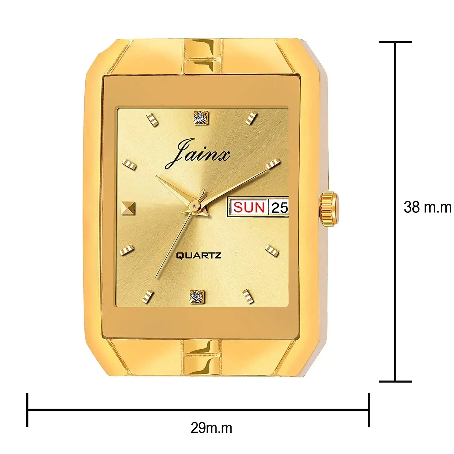 Golden Premium Day & Date Feature Dial Analog Watch - For Men JM1127