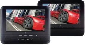 GPX PD7711B 7inch Portable Twin-Screen DVD Player