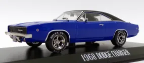 Greenlight 1/43 Scale 86531 - 1968 Dodge Charger - Christine Black/Blue