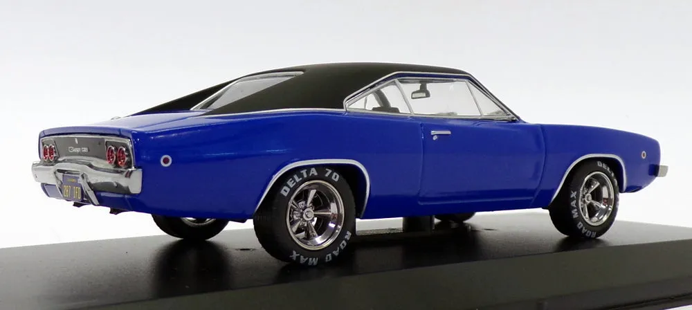 Greenlight 1/43 Scale 86531 - 1968 Dodge Charger - Christine Black/Blue