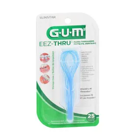 Gum Eez-Thru Floss Threaders 25 each By Gum