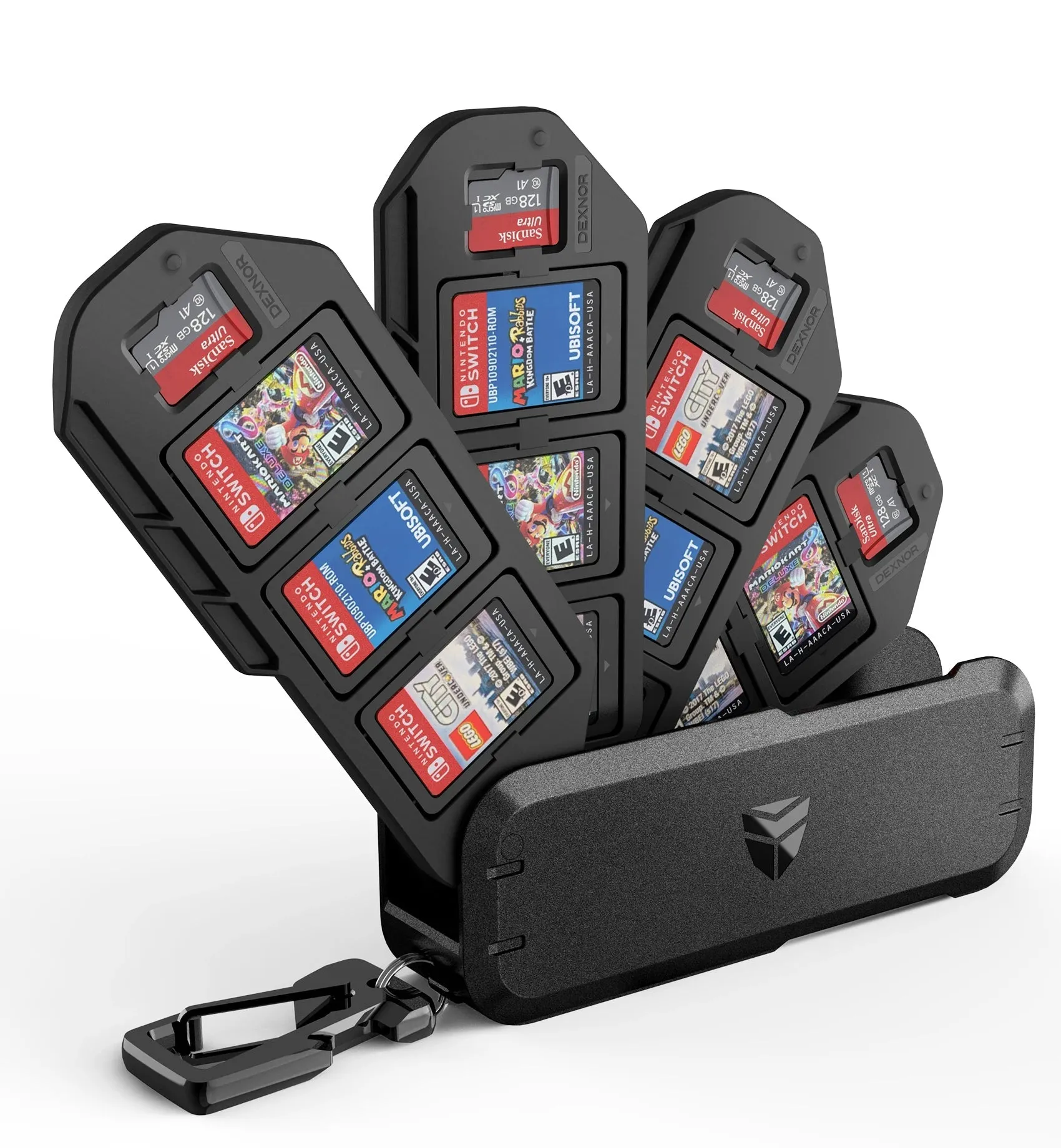 Hard Shell Game Card Case for Nintendo Switch OLED & Lite – Portable Shockproof Storage with 12 Slots for Ultimate Protection