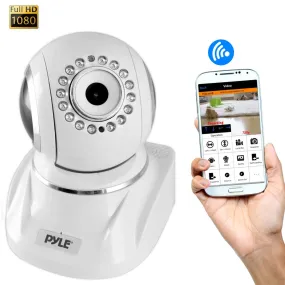 Ip Cam / Wifi Security Camera, Full Hd 1080P With Remote Surveillance Monitoring, Pan/Tilt Controls, App Download (White)