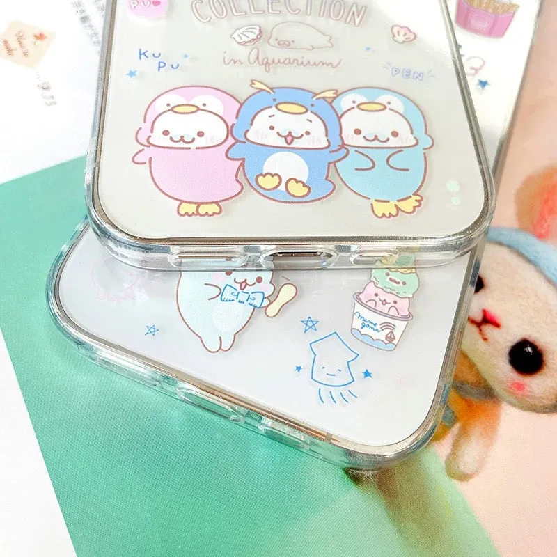 Japanese Cartoon Mamegoma | Cosplay & Hamburger Lovely Seal - iPhone Case 12 13 14 15 Pro Promax