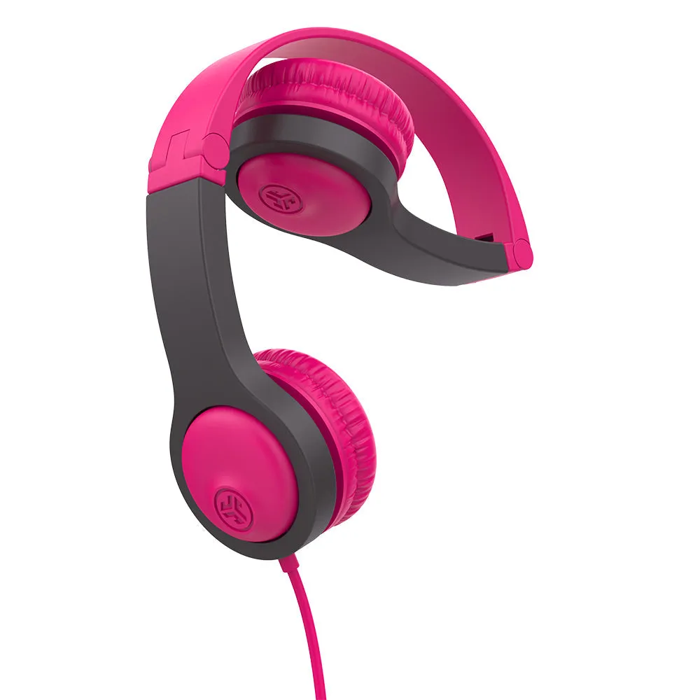 JBuddies Folding Gen 2 Kids Headphones Pink/Gray