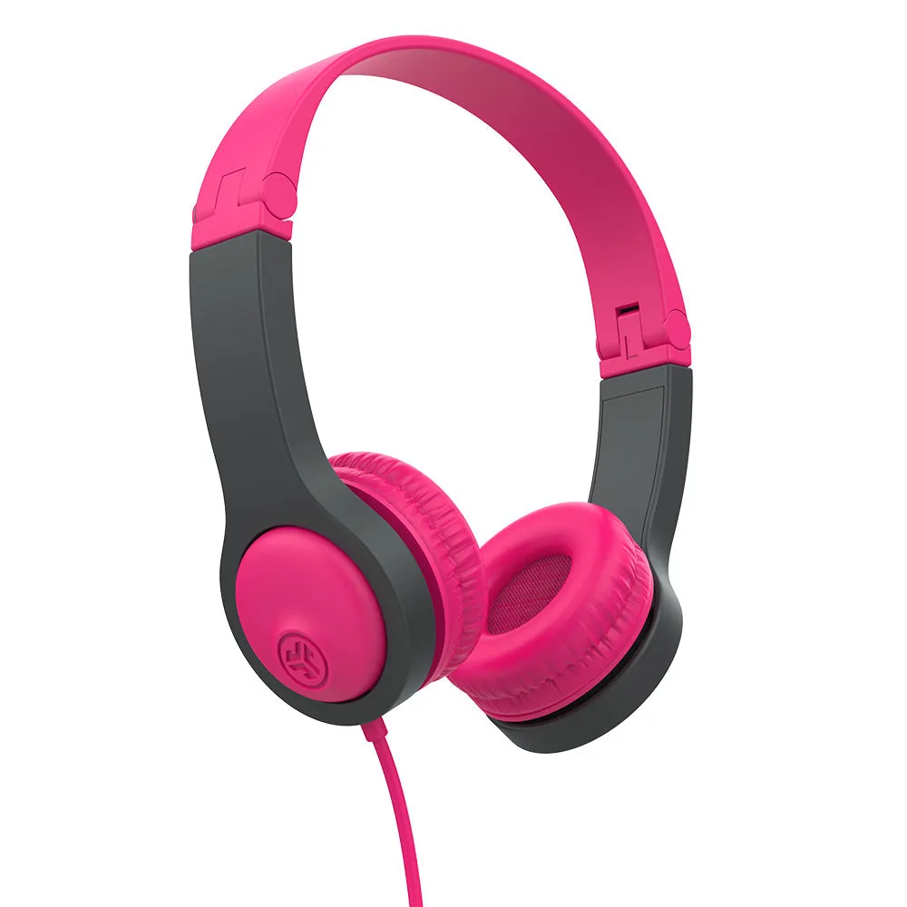 JBuddies Folding Gen 2 Kids Headphones Pink/Gray