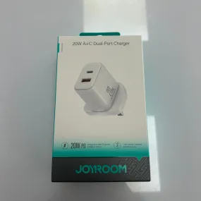 Joyroom 20W Dual Port Charging Plug USB A & Type C